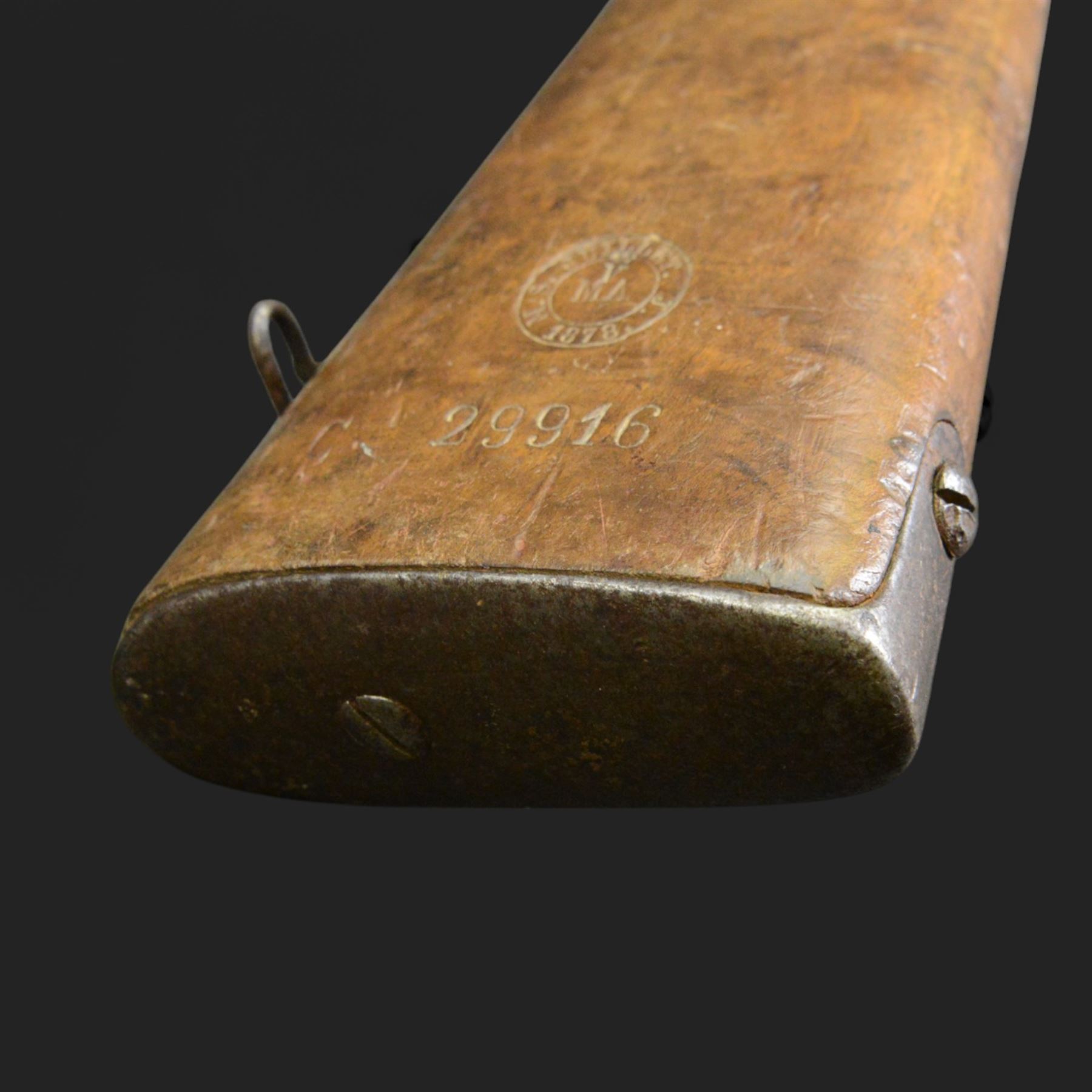 REGISTERED FIREARMS DEALER ONLY De-activated 19th Century French Chassepot Rifle type 1874, serial no 60024, breech stamped Manufacture D’Armes, with detachable ram rod bolt action with full length walnut stock, stock marked 29916 V MA M S Juillet J 1874, L130cm IMPORTANT NOTE THE RIFLE IS DEACTIVATED BUT TO PRE-2018 STANDARD ONLY. IT CAN ONLY BE PURCHASED BY A REGISTERED FIREARMS DEALER, MUSEUM HOLDING CURRENT UK LICENCE OR WITH APPROPRIATE EXEMPTION