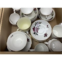 Wedgwood Eturia teapot, teacups, saucers and sideplates, and a collection of other teawares