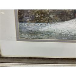 John Freeman (British 1942-): 'The Rescue' - the launch of the Whitby Lifeboat the Robert Whitworth at Robin Hoods Bay Jan. 1881,  limited edition colour print signed and numbered 18/850, 37cm x 54cm