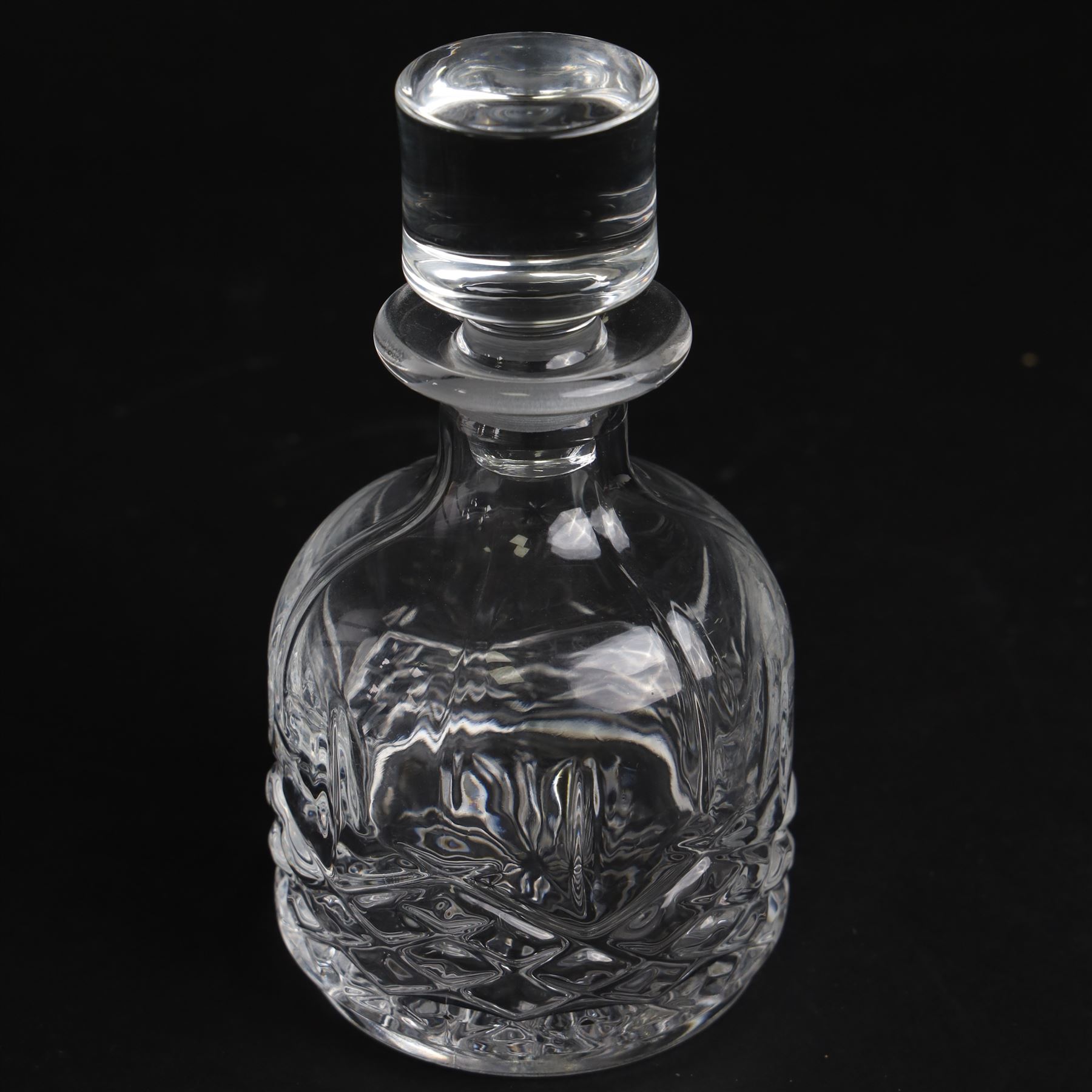 Waterford Marquis stacking decanter and tumbler set, together with Waterford candle stick 