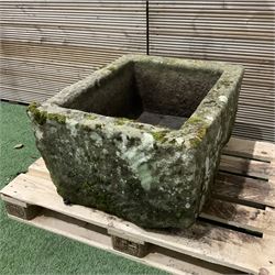  19th century large carved stone trough - THIS LOT IS TO BE COLLECTED BY APPOINTMENT FROM DUGGLEBY STORAGE, GREAT HILL, EASTFIELD, SCARBOROUGH, YO11 3TX