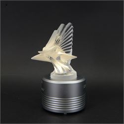 Lalique Sailfish mascot, from the  Essence of Speed collection in collaboration with McLaren in 2020, with a lightbox stand marked Lalique for McLaren, limited edition 73/375, with certificate and original box  