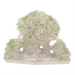 Royal Copenhagen Deer on Green Base, by H.H Hansen no 2051, with printed mark beneath, H12cm