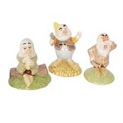 Royal Doulton Snow White and the Seven Dwarfs, all with boxes 