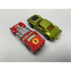 Matchbox 1-75 Series 'Superfast' ex-shop stock - eight models comprising 8f Wildcat Dragster, 9e AMX Javelin, 10e Piston Popper, 13e Baja Buggy, 14d Iso Grifo, 19e Road Dragster, 22d Freeman Intercity Commuter and 23e Volkswagen Camper; all boxed (8)