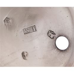 George III silver pair cased verge fusee pocket watch by Hollison, Liverpool, No. 2801, round pillars, pierced and engraved balance cock decorated with a classical urn, white enamel dial with Arabic numerals, bull's eye glass, case makers mark W H, Birmingham 1804