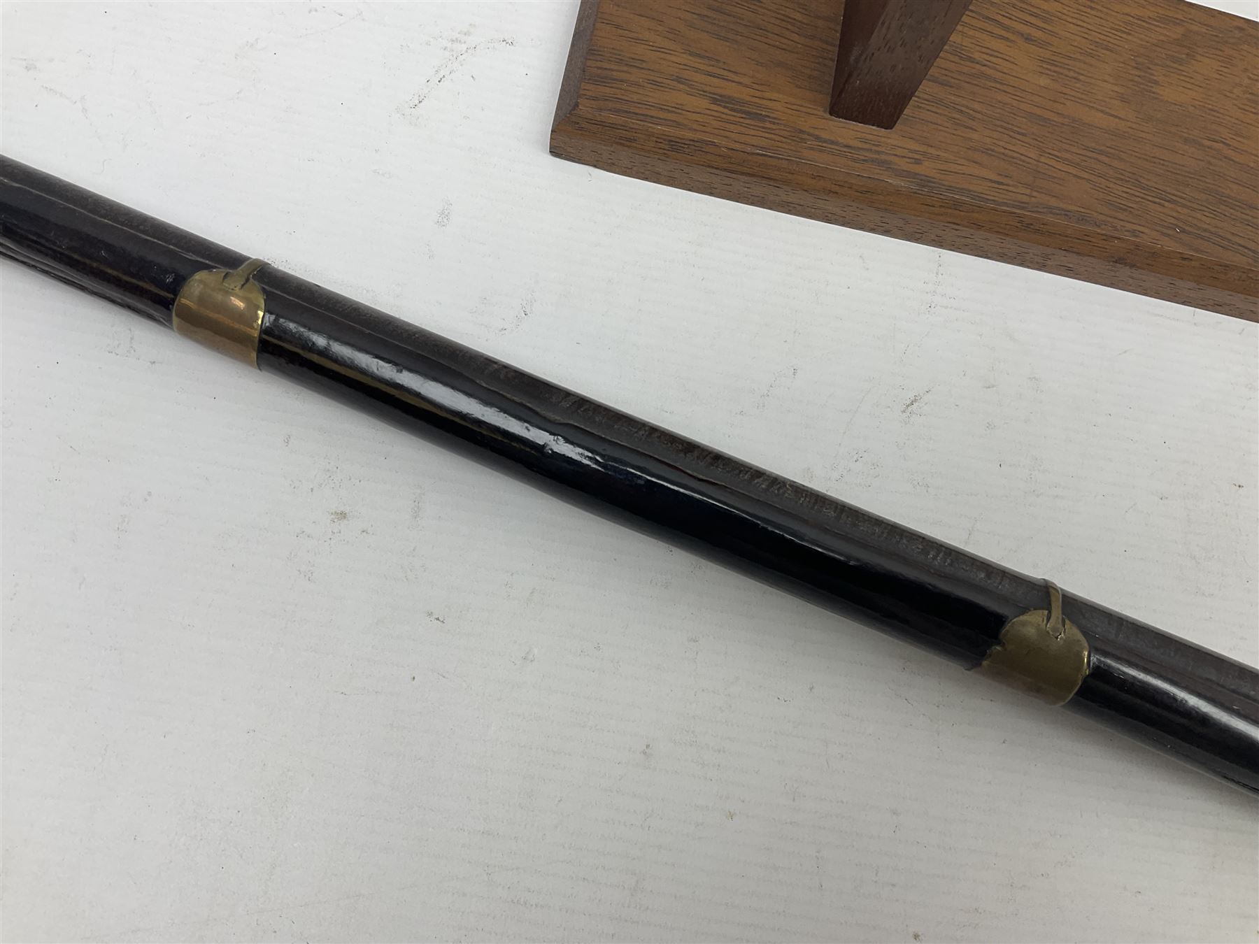 19th century Arabian(?) jezail flintlock musket, approximately 28-bore, the 137cm(54