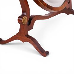 Edwardian dressing table mirror, of oval form, H56cm