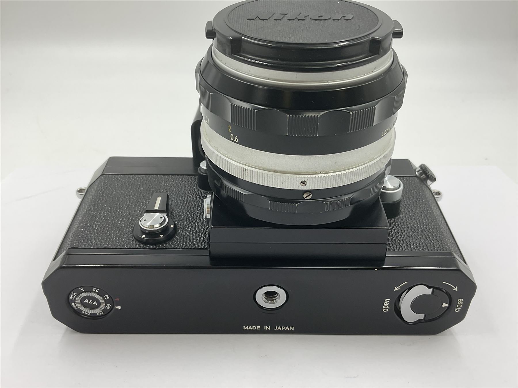 Nikon Photomic FTN Apollo version camera body, serial no. 7418483, circa 1973, with 'Nikon NIKKOR-S Auto 1:1.4 f=50mm' lens, serial no. 1195650  