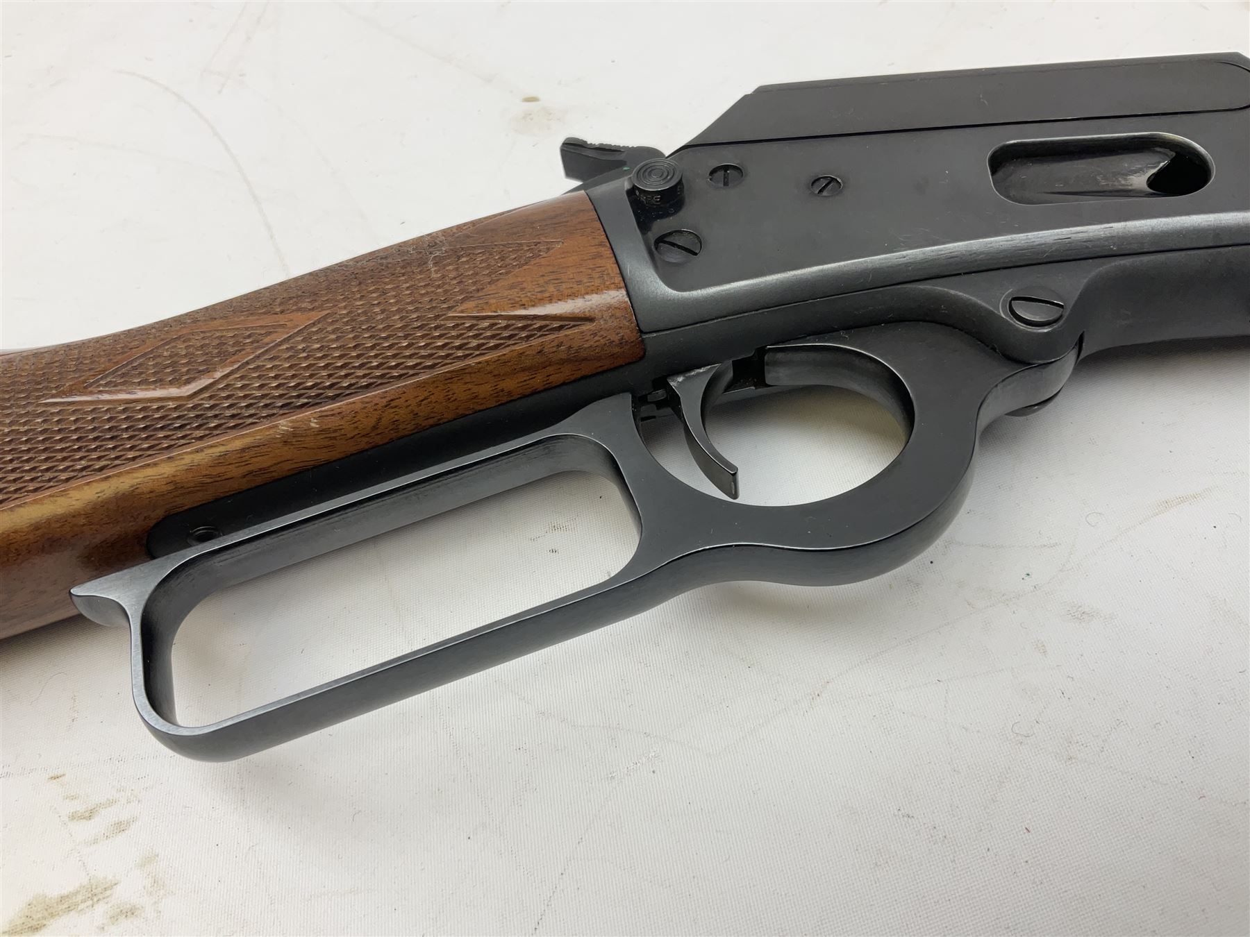Marlin .38/357 Model 1894CS-357 Mag. or 38 Special underlever sporting rifle with 47cm barrel and sliding adjustable rear sight No.03067787 L91.5cm overall SECTION 1 FIRE-ARMS CERTIFICATE REQUIRED