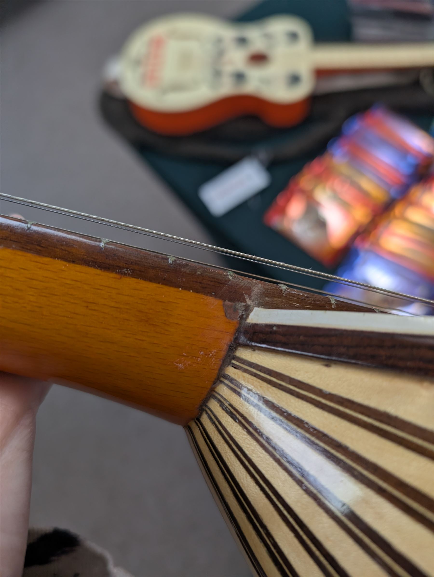 Modern bowl-back eight string bouzouki, L98cm