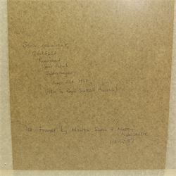 William Hutton Riddell (British 1880-1947): Owl with Mouse and Birds in a Birch Tree, pair watercolours and gouache signed  36cm x 22cm (2)