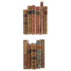 Dr Butler's Atlas of Modern Geography, 1829 original boards and ten leather bound books