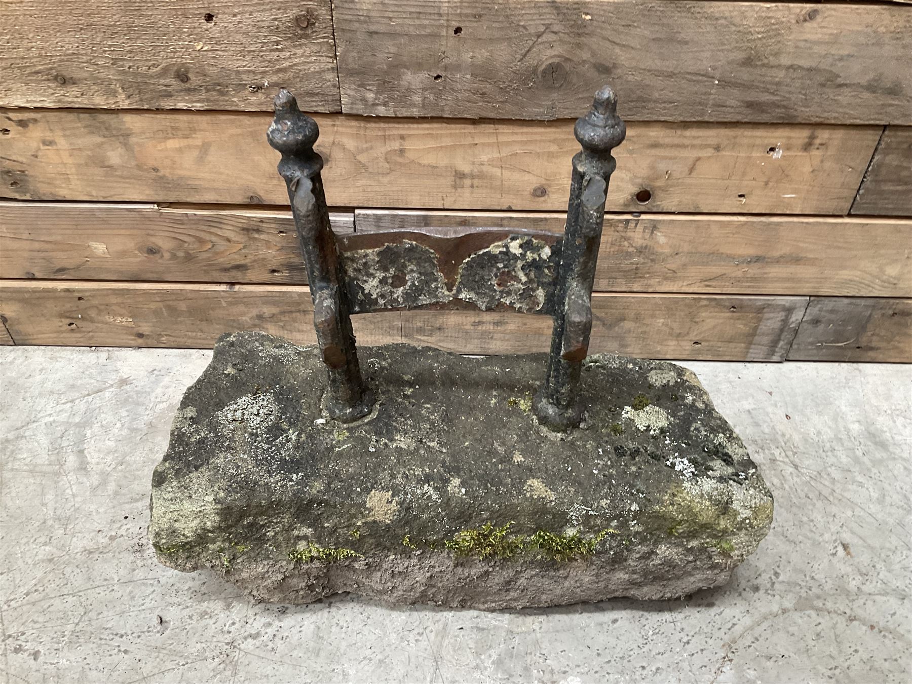19th century cast iron boot scraper