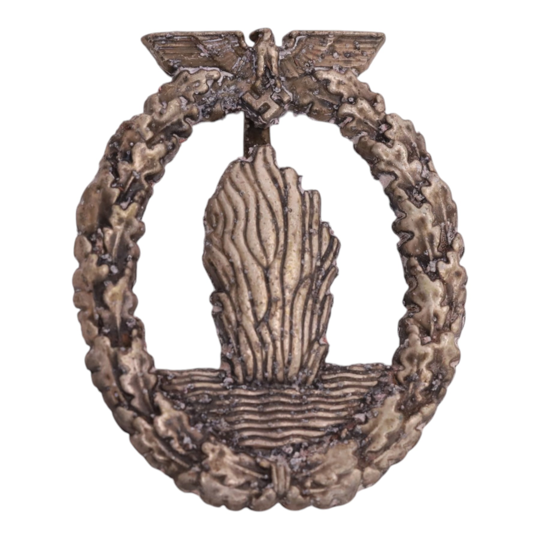 WWII Third Reich Kriegsmarine Minesweeper War badge