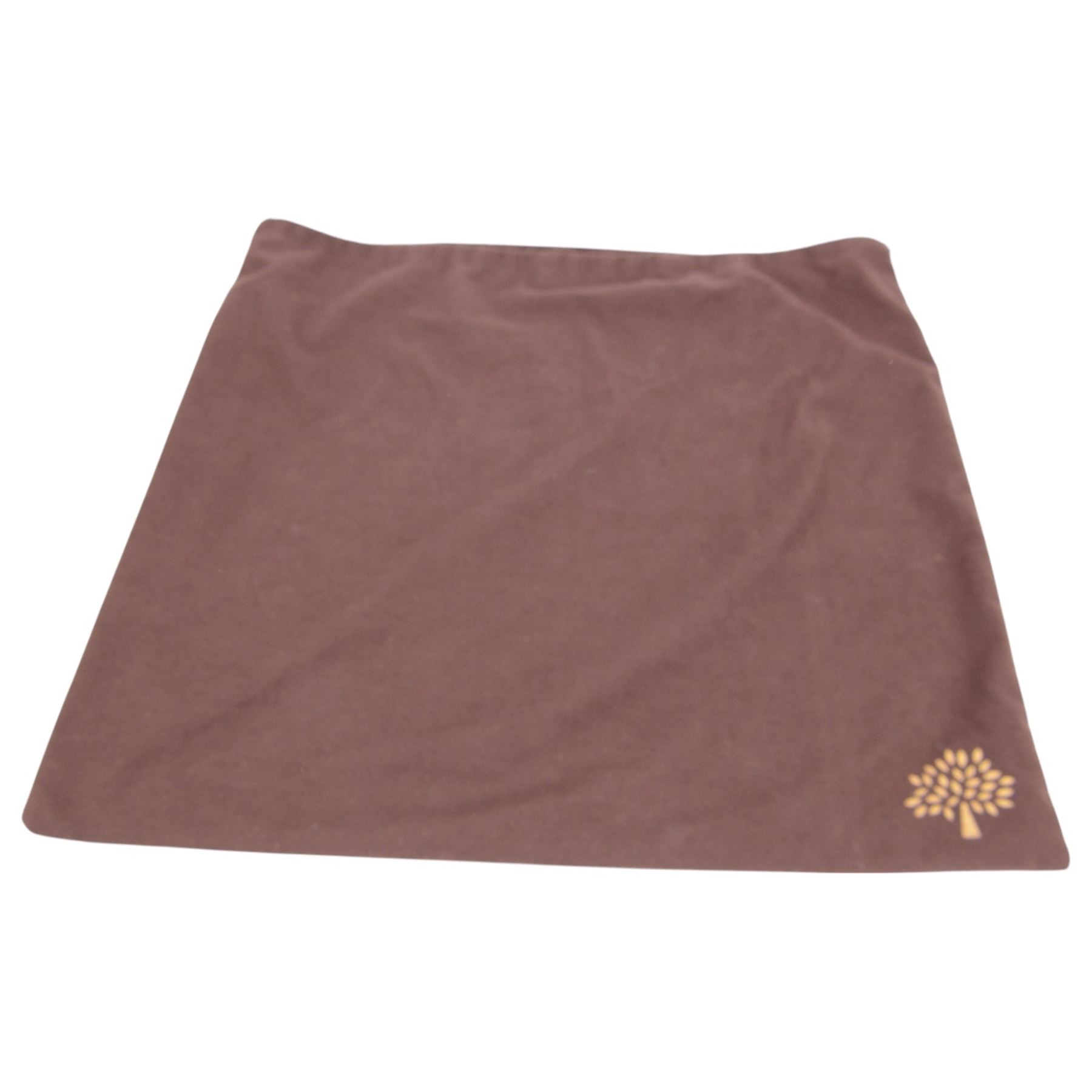 Mulberry 'Somerset Hobo' dark brown calfskin leather handbag, with short and long chain straps, the exterior with front zip pocket and gold tone mulberry logo zipper and fob beneath, with single pocket to the interior, serial no. 2192708, in Mulberry dust bag, H30cm, W34cm 