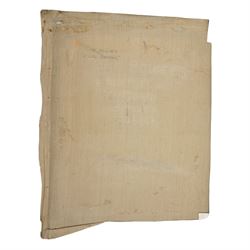 John Gilbey Bowles (British 1929-2011): 'A Girl Reading' - Interior Scene, oil on unstretched canvas signed and dated 1979,  inscribed verso 76cm x 63cm (unframed)