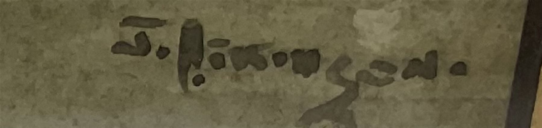 John Atkinson (Staithes Group 1863-1924): Working Horses and Girls in the Field, watercolour signed 28cm x 36cm