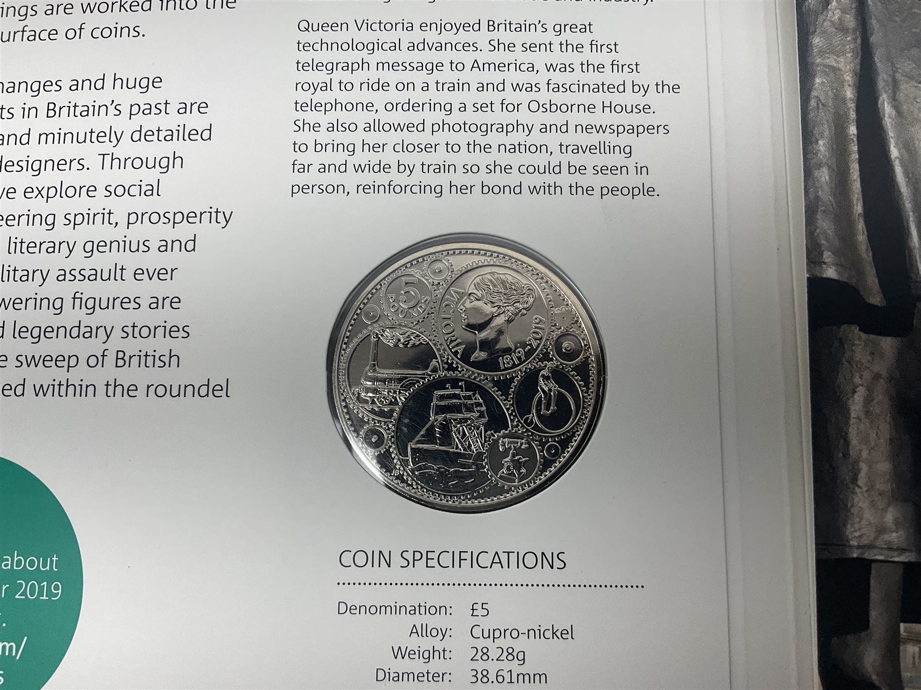 The Royal Mint United Kingdom 2019 brilliant uncirculated annual coin set, in card folder