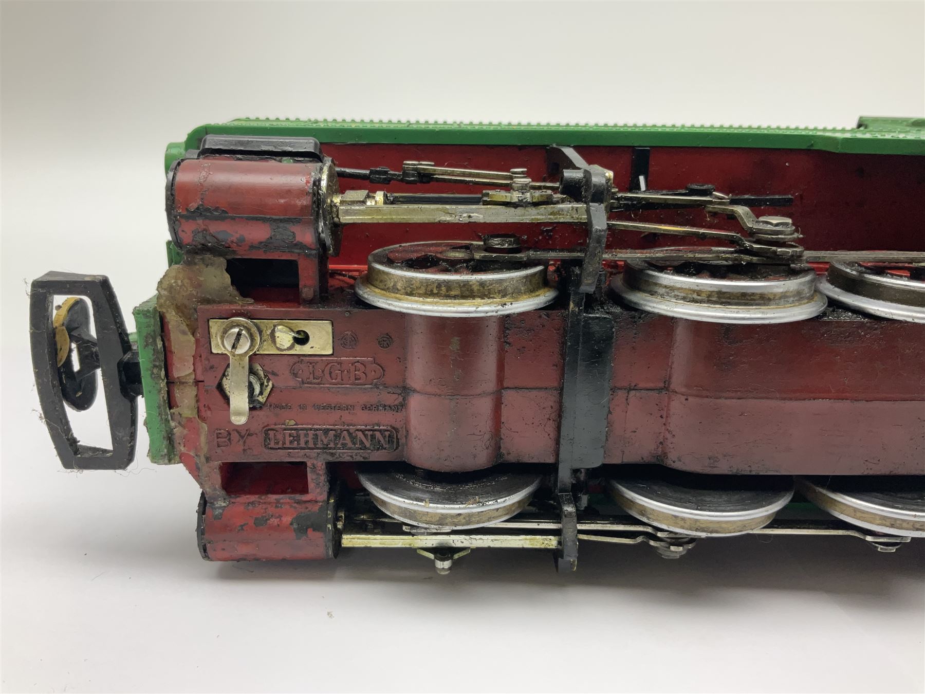 LGB (Lehmann Gross Bahn) G scale, gauge 1 0-6-2 tank locomotive in green and black livery, numbered 298.14 to cab, unboxed