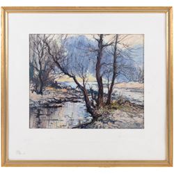 Robert Leslie Howey (British 1900-1981): 'Borrowdale', pastel signed 24cm x 29cm 