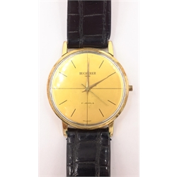  Bucherer Swiss gold-plated automatic wristwatch  