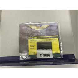 Corgi - Aviation Archive, eight models comprising three ‘Military’ and five ‘Berlin Airlift’ 1:144 scale models, to include limited editions AA31502 Bristol Britannia 312F ‘XX-367’ ‘Team Spirit’ A&AEE Boscombe Down no.686/2500; 48104 Boeing C-97A Stratofreighter Military Air Transport Services no.2815/4000; 47205 Avro York - RAF; 47403 Avro Lancastrian; all boxed (8)