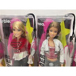 Barbie Girls Aloud - full set of five 2005 ‘Fashion Fever’ dolls; all unopened in boxes with two-piece card labels attached (5)
