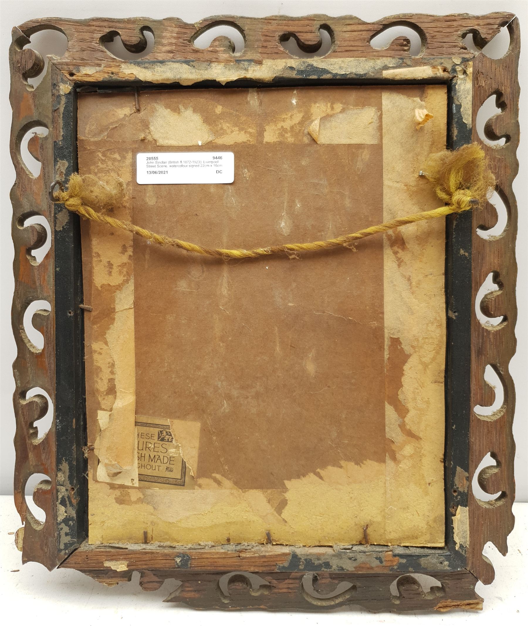 John Sinclair (British fl.1872-1923): Liverpool Street Scene, watercolour signed 22cm x 16cm