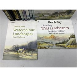 Eight books by David Bellamy on watercolour painting; and two bound volumes of Pennine Magazine 1981-84 (10)