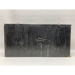 Taxidermy: Brown trout (Salmo trutta), skin mount set above a pebbled river bed with reeds and ferns, against blue painted back drop, enclosed within an ebonised bow-front display case, with 'Costa Beck June 8th 1920, Weight 3 3/4lbs',inscribed to the glass, H31cm, L62cm 