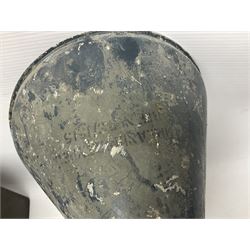 Three RAF light switches, together with military oxygen canister, batteries, gages etc  