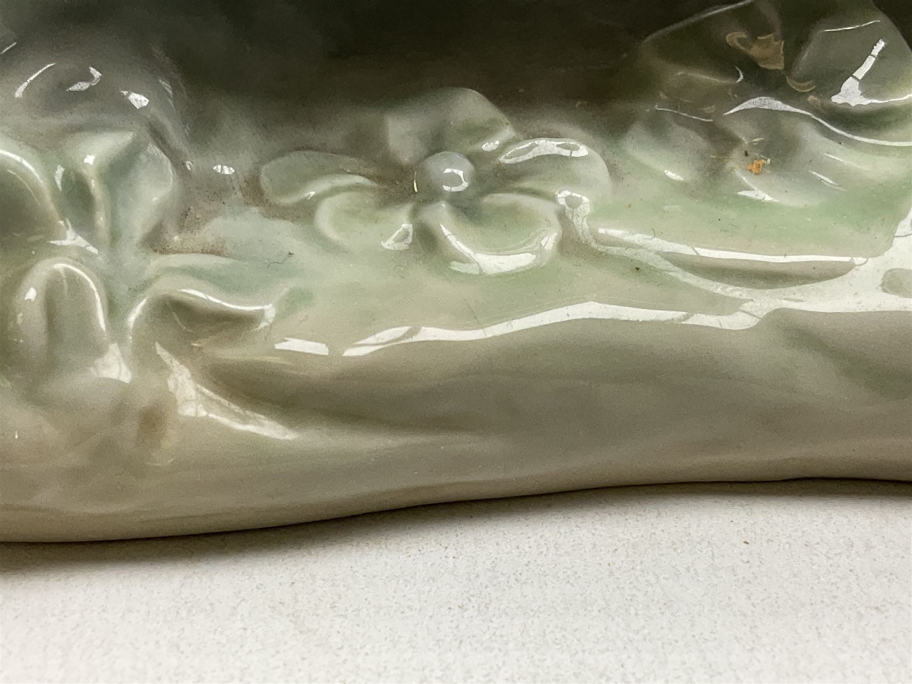 Lladro figure, Poetry of Love, modelled as a boy seated reading from a book next to a girl on garden bench with a dog at her feet, sculpted by Regino Torrijos, with original box, no 5442, year issued 1987, year retired 1998, H22cm