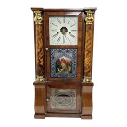 E.N. Welch of Forestville Connecticut U.S.A. - 8-day weight driven mahogany 