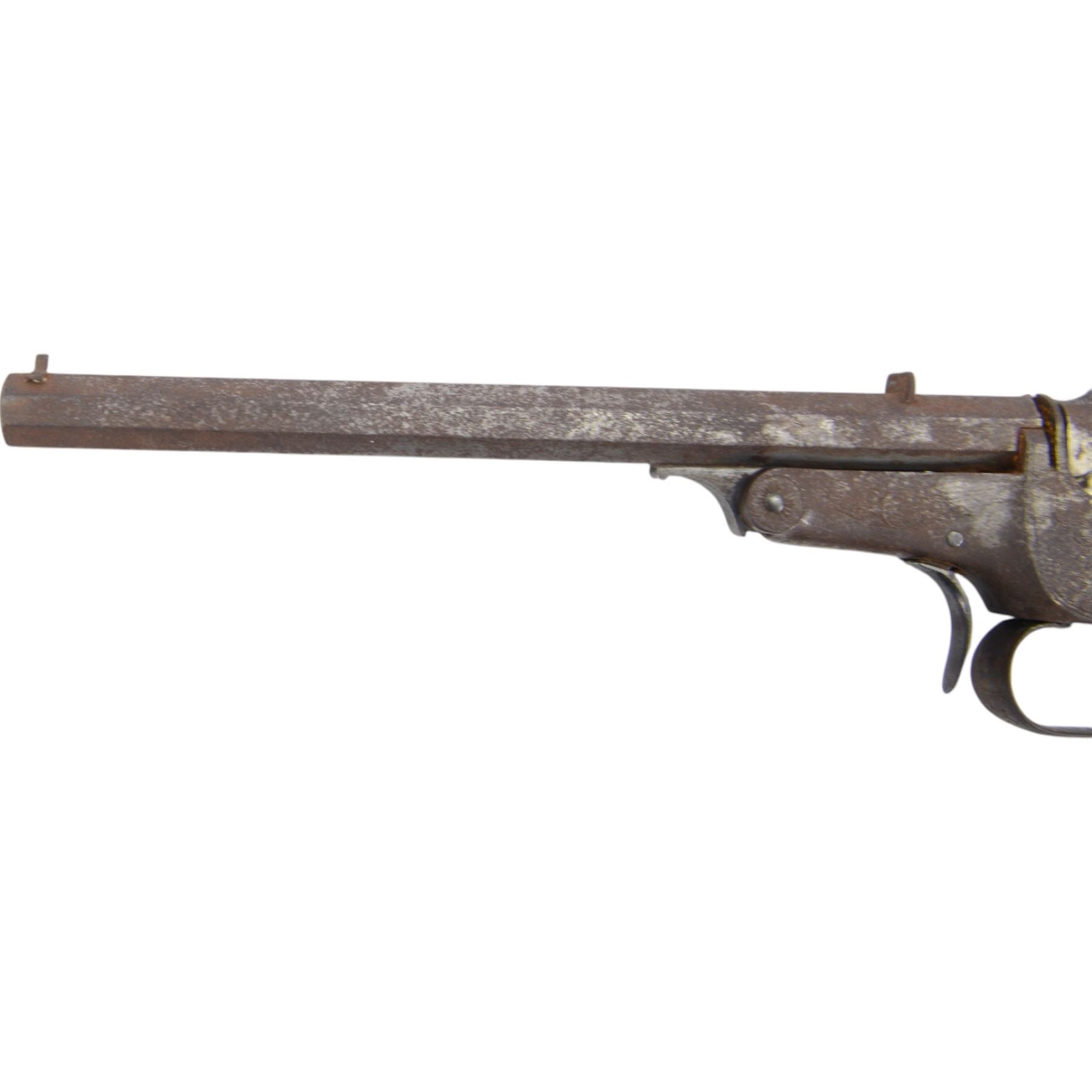 19th century precision pistol, with 12
