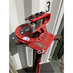 Clarke Strong-Arm CCB1B pipe bender, on stand - THIS LOT IS TO BE COLLECTED BY APPOINTMENT FROM DUGGLEBY STORAGE, GREAT HILL, EASTFIELD, SCARBOROUGH, YO11 3TX