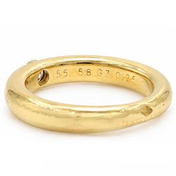 Cartier Ellipse diamond ring, set with a single round brilliant cut diamond of 0.25 carat, boxed with certificate