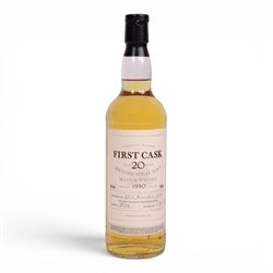 Glen Elgin 20 year old Spreyside single malt scotch whisky, 700ml 46% vol, First Cask; distilled 29th November 1990, from cask number 7872, bottle number 137, with certificate