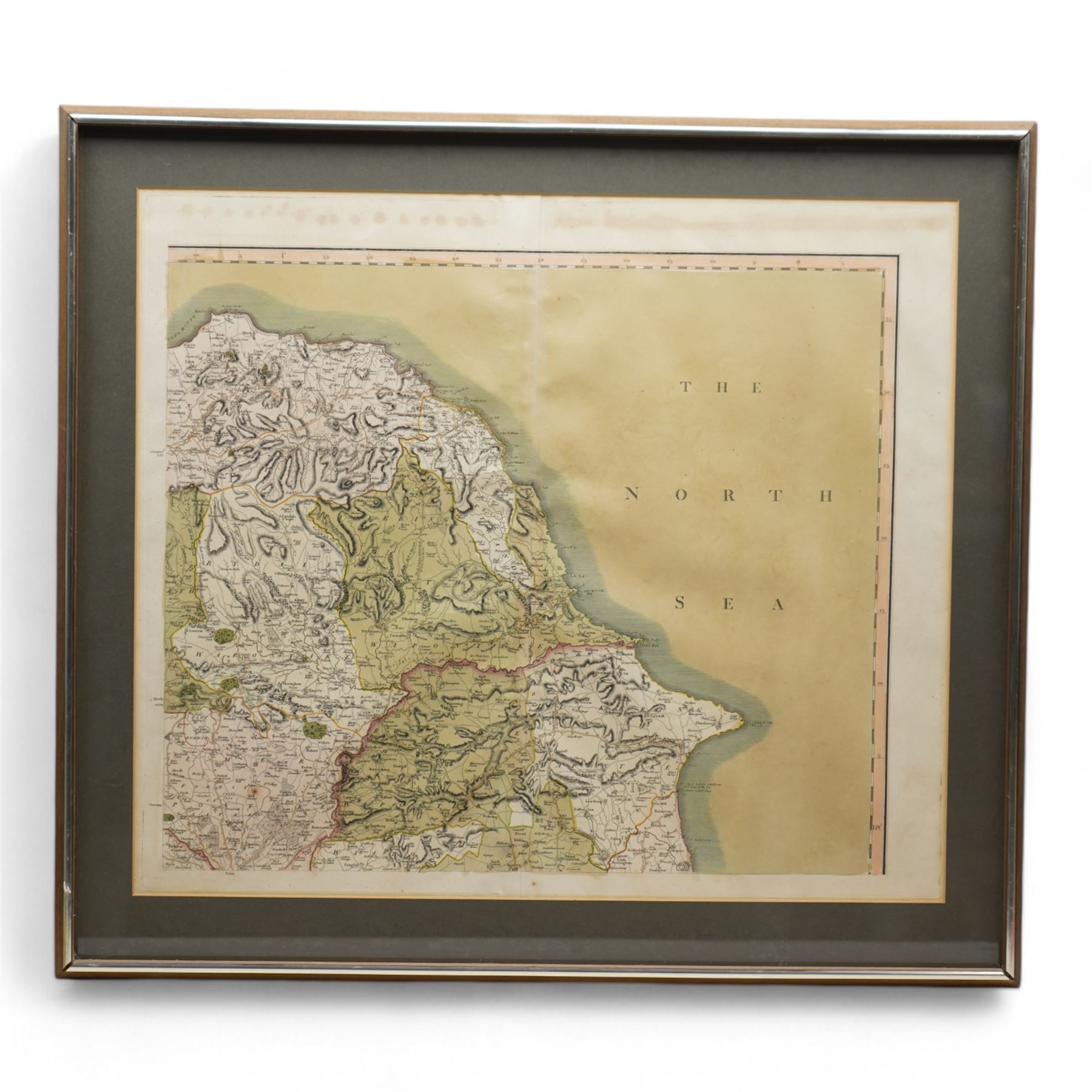 John Cary (British 1754-1835): 'A New Map of Yorkshire - Divided into its Ridings and Subdivided into its Hundreds, set three 19th century engraved maps with hand-colouring pub. 1808, 52cm x 62cm (3)