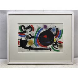 Joan Miro (Spanish 1893-1983): Abstract, lithograph, probably pub. Mourlot 1972, 31cm x 48cm