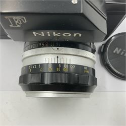 Nikon Photomic FTN Apollo version camera body, serial no. 7418483, circa 1973, with 'Nikon NIKKOR-S Auto 1:1.4 f=50mm' lens, serial no. 1195650  