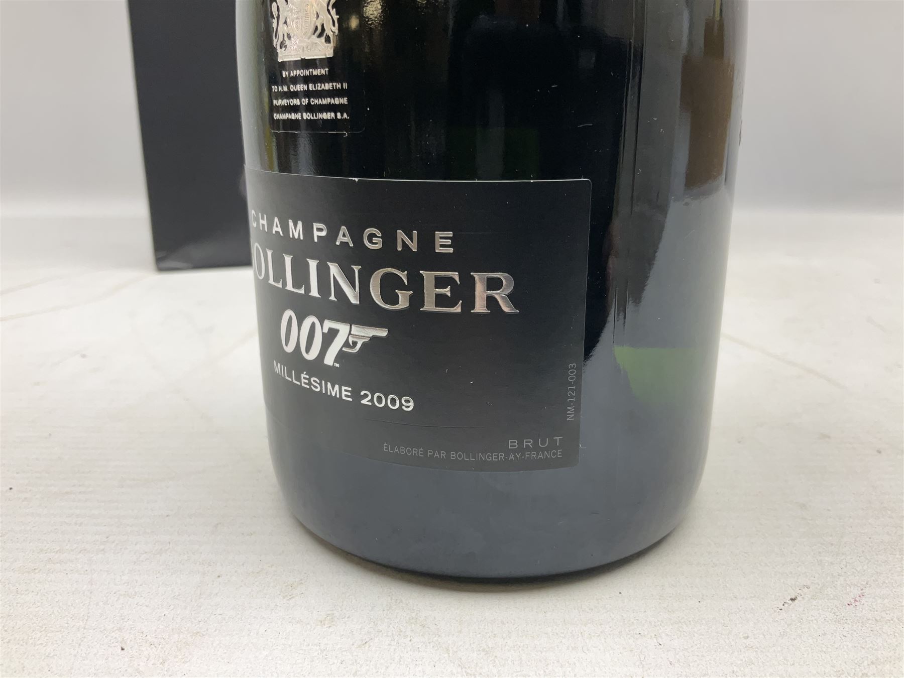 Bollinger Millesime, 2009, James Bond 007 Spectre champagne, housed in original black twist open presentation case, bag and tag, 75cl, 12% vol