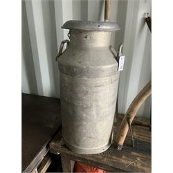Aluminium milk churn - THIS LOT IS TO BE COLLECTED BY APPOINTMENT FROM DUGGLEBY STORAGE, GREAT HILL, EASTFIELD, SCARBOROUGH, YO11 3TX