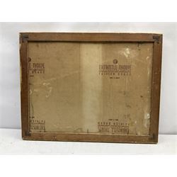 After Charles Edouard Jeanneret Le Corbusier (French 1887-1965): Composition with Bust and Mandolin, 1950's oil on board unsigned 42cm x 57cm