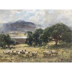 Owen Bowen (Staithes Group 1873-1967): Herding Sheep in the Lake District, oil on canvas signed and dated '08, 45cm x 60cm 
Notes: an early, exhibition-quality example of the artist's work.