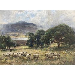 Owen Bowen (Staithes Group 1873-1967): Herding Sheep in the Lake District, oil on canvas signed and dated '08, 45cm x 60cm 
Notes: an early, exhibition-quality example of the artist's work.