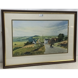 William (Bill) Kirby (Northern British 1934-2019): The Barrel at Bretton, watercolour signed 31cm x 53cm