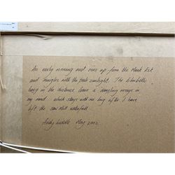 Andy Liddle (British Contemporary): Mist on the River Esk, watercolour signed, inscribed and dated May 2002 verso 50cm x 37cm