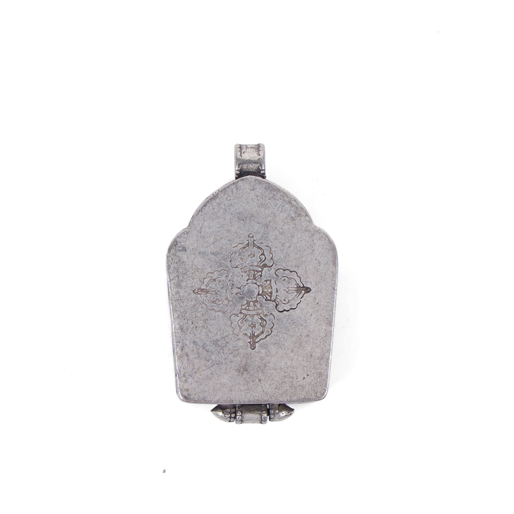Pair of Tibetan prayer boxes, H5cm