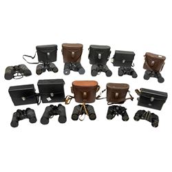 Eleven pairs of Swift binoculars, to include Greens 8x40, Saratoga 8x40, two pairs of Newport Mk II 10x50, Newport 10x50, Saratoga Mk II 8x40, Audubon 8.5x44, etc, 
